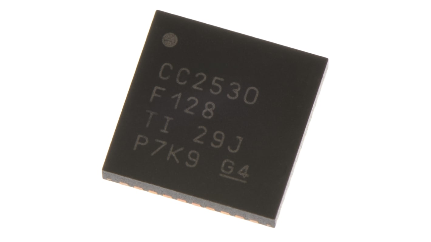 Texas Instruments CC2530F128RHAT, CMOS System On Chip SOC for IEEE 802.15.4, ZigBee, 40-Pin VQFN