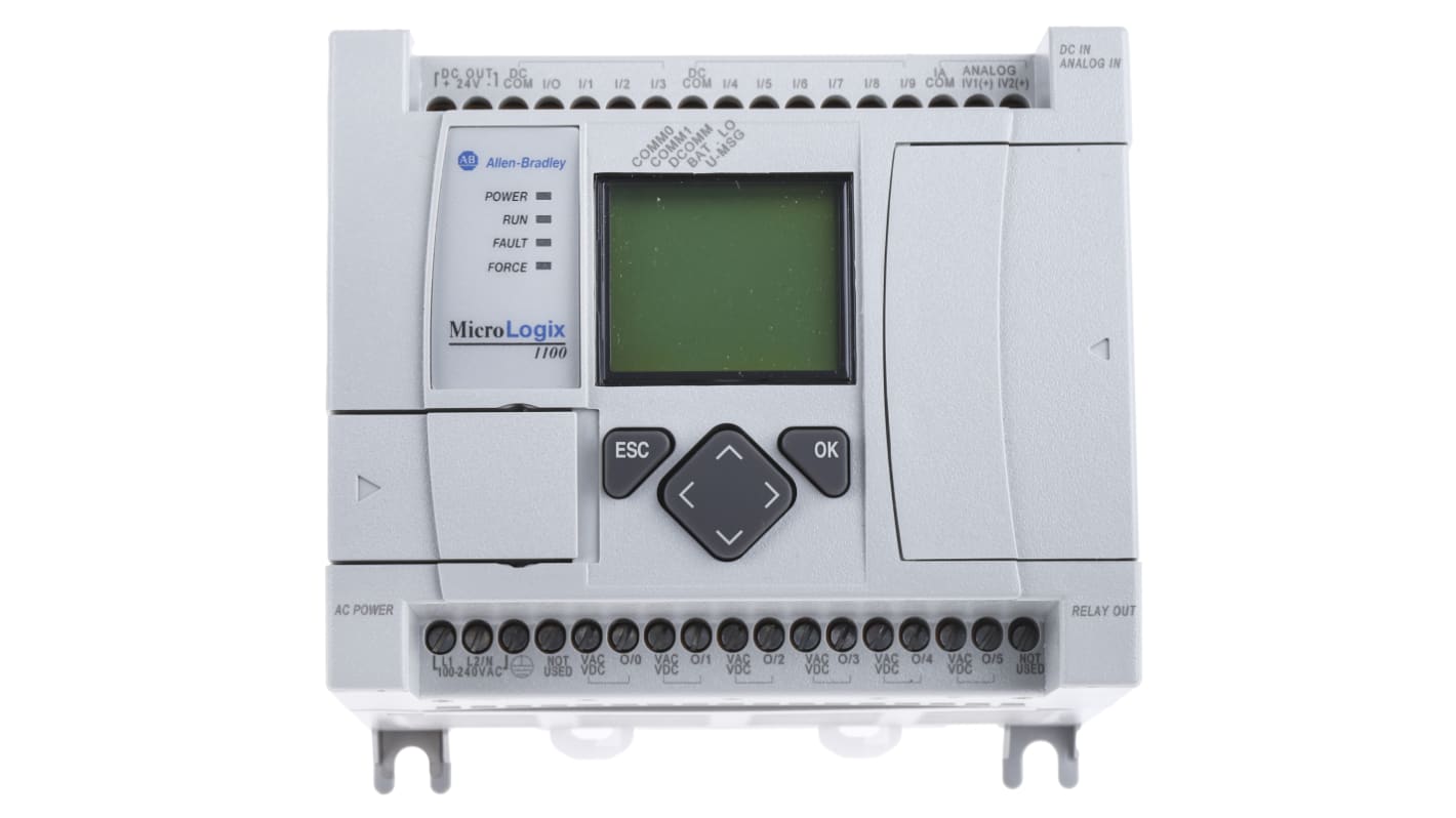 Allen Bradley 1763 Series PLC I/O Module for Use with MicroLogix 1100 Series, Analogue, Relay, 120 V ac, 240 V ac