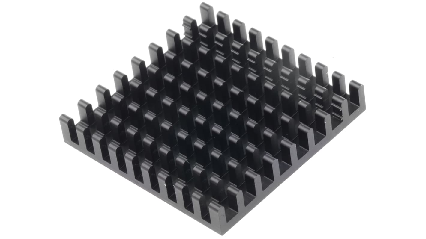 Fischer Elektronik Heatsink, Universal Square Alu, 16.5K/W, 35 x 35 x 6mm, Adhesive Foil, Conductive Foil