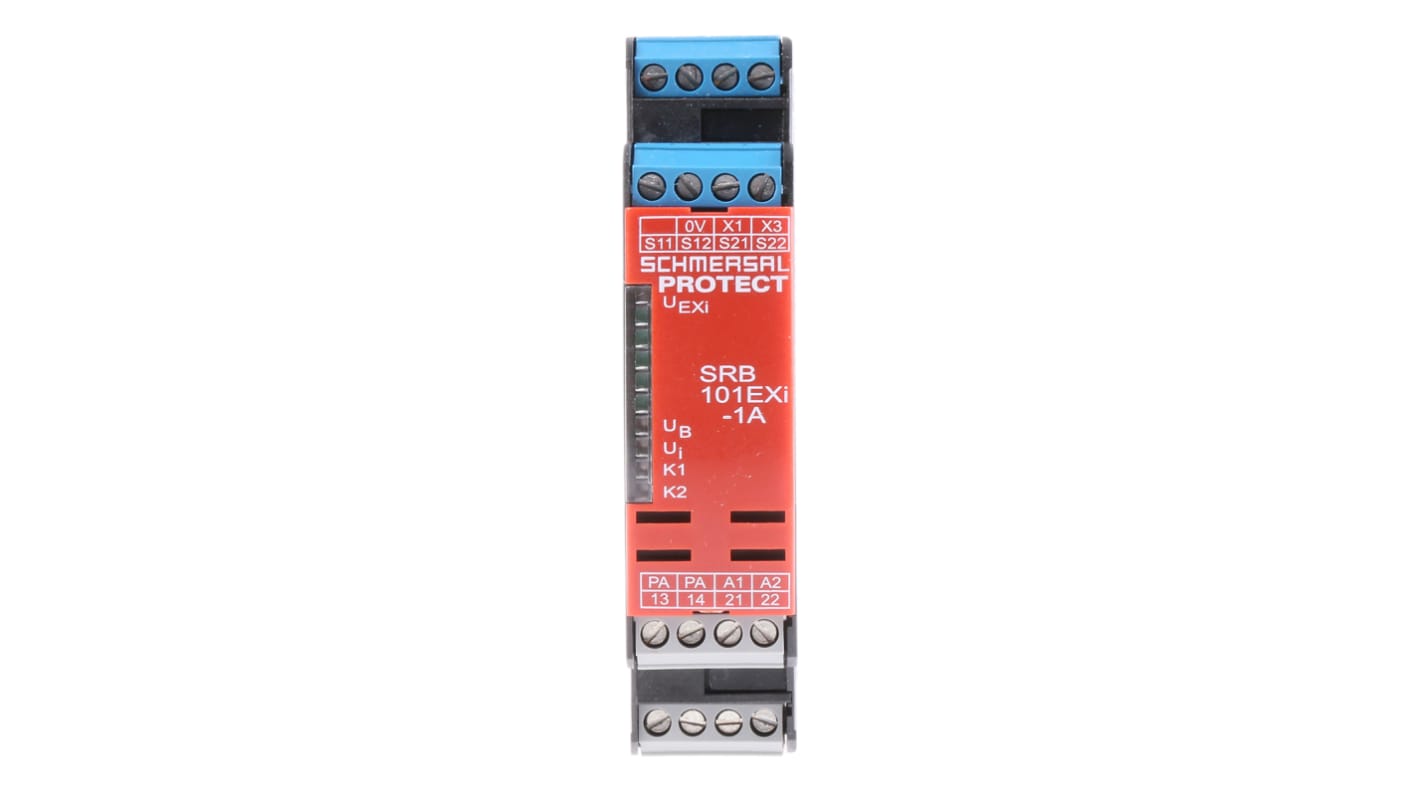 Schmersal Dual-Channel Safety Switch/Interlock Safety Relay, 24V dc, 1 Safety Contacts