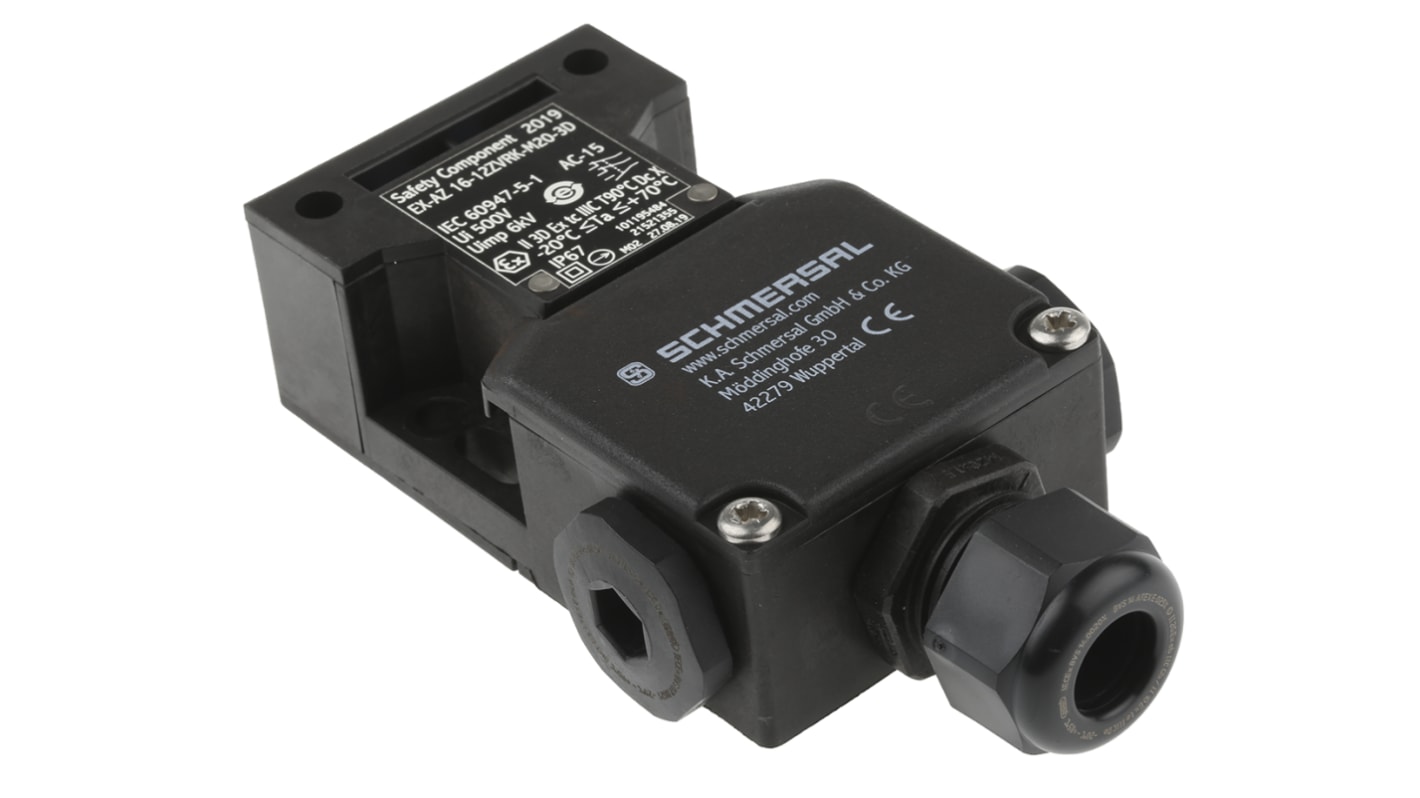 Schmersal ATEX EX-AZ16 Safety Interlock Switch, 2NC/1NO, Keyed , Glass Fibre Reinforced Thermoplastic