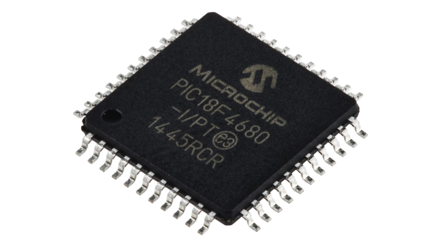 Microcontrollore Microchip, PIC, TQFP, PIC18F, 44 Pin, Montaggio superficiale, 8bit, 40MHz