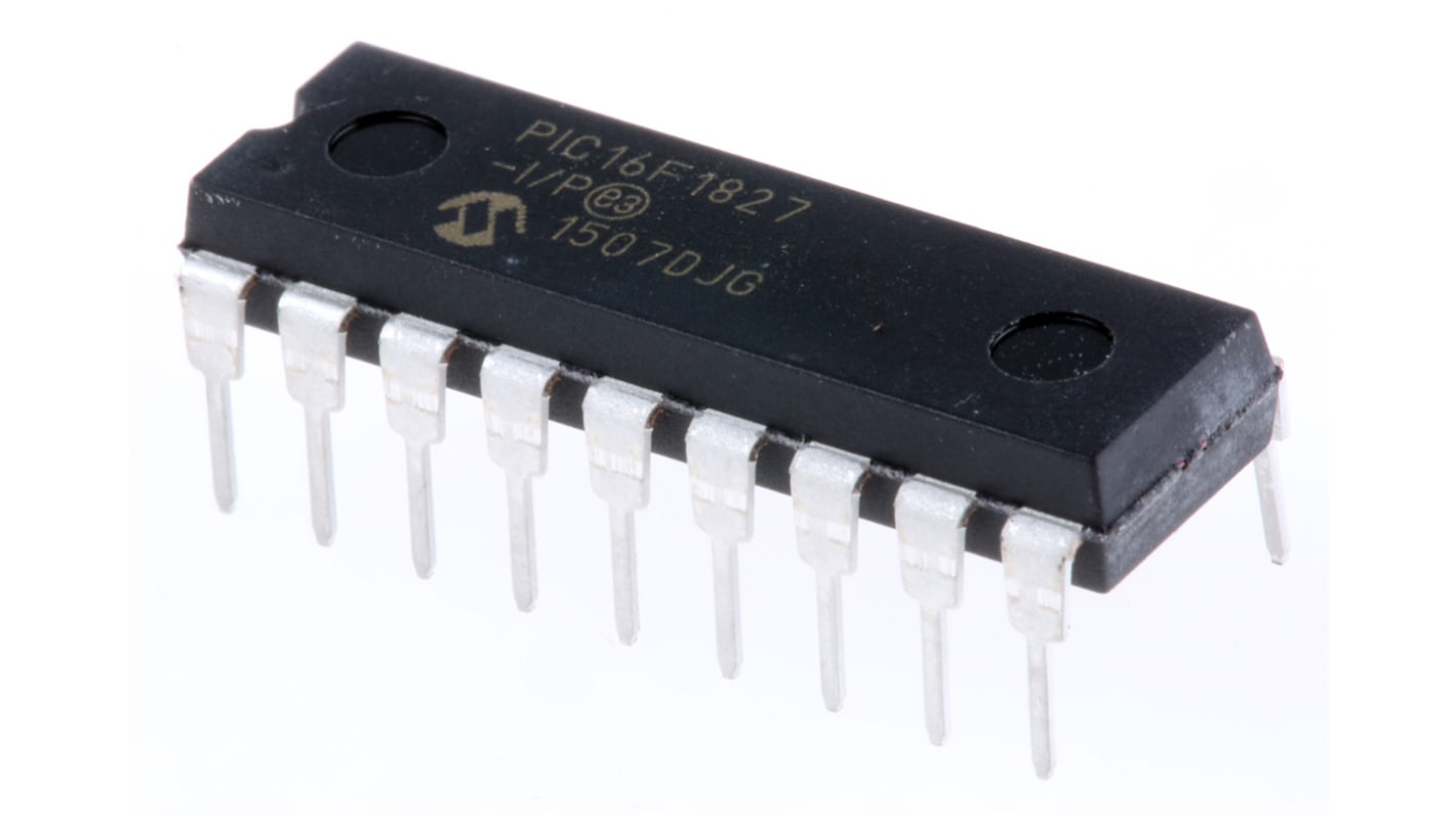 Microchip, 8bit PIC, PIC16F Microcontroller, 32MHz, 256 B, 4K x 14 words Flash, 18-Pin PDIP