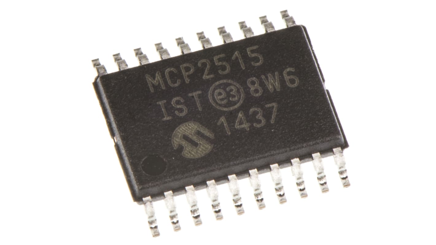 Microchip MCP2515-I/ST, CAN Controller 1Mbps CAN 2.0B, 20-Pin TSSOP