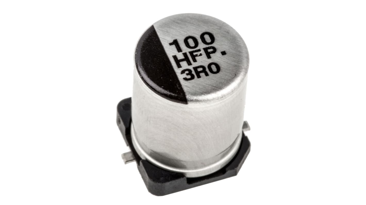 Panasonic 100μF Aluminium Electrolytic Aluminium Electrolytic Capacitor 50V dc, Surface Mount - EEEFP1H101AP