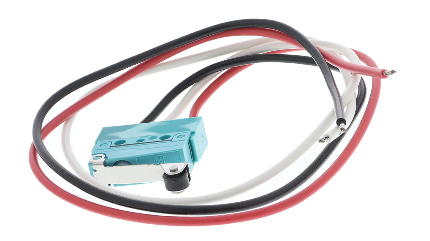 Microinterruttore, Panasonic, SP-CO, 2 A a 30 V c.c., IP67, pre-cablato