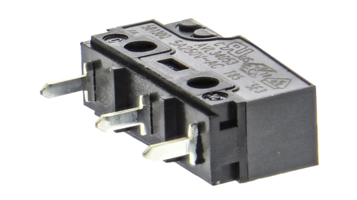 Microinterruttore, Panasonic, SP-CO, 5 A a 250 V c.a., per PCB