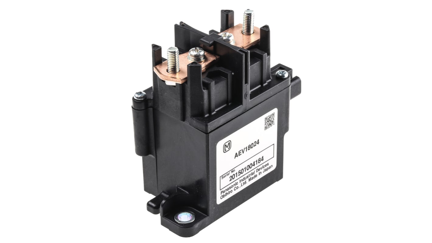 Panasonic Flange Mount Automotive Relay, 24V dc Coil Voltage, 80A Switching Current, SPST
