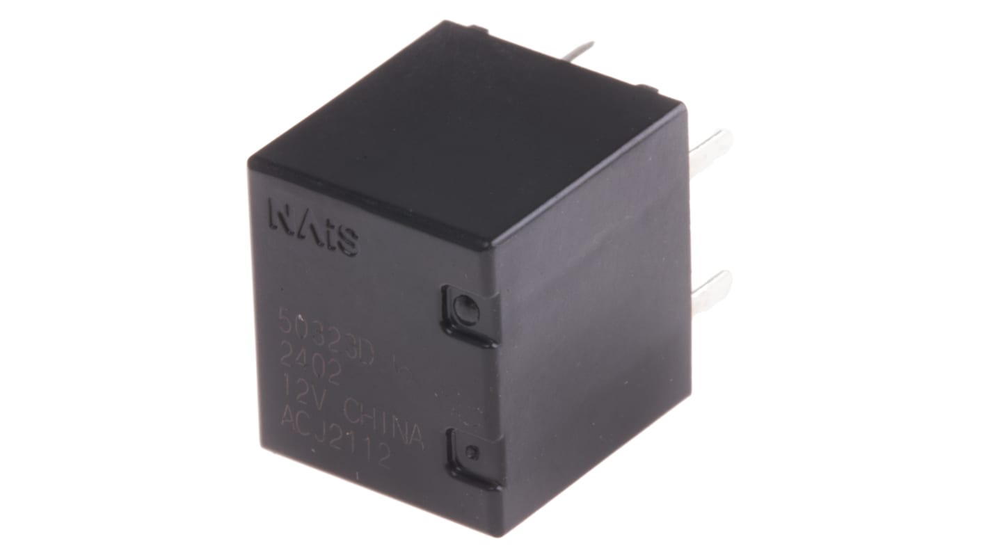 Panasonic PCB Mount Automotive Relay, 12V dc Coil Voltage, 20A Switching Current, DPDT