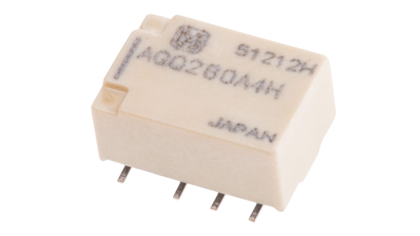 Panasonic FTR-C1 Signalrelais SMD Printrelais, 4.5V dc Spule, 2-poliger Wechsler, 1A, 125V / 110V, Leiterplattenstift