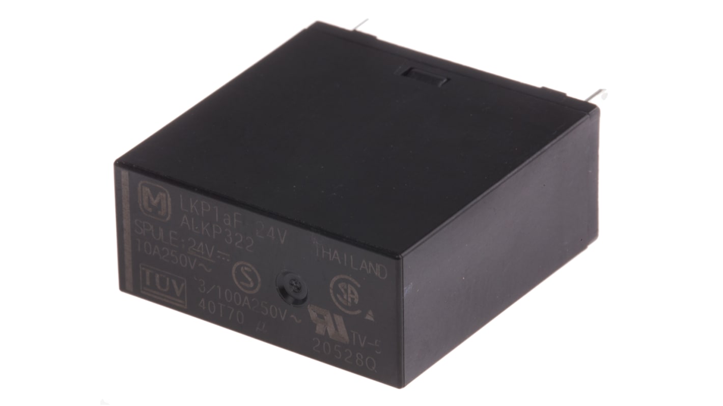 Panasonic PCB Mount Power Relay, 24V dc Coil, 5A Switching Current, SPST