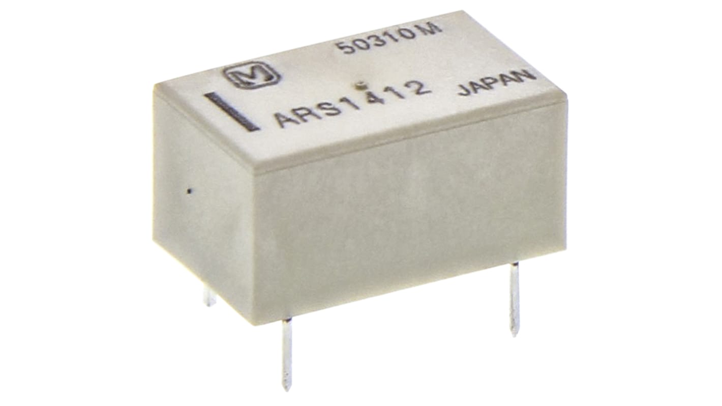 Panasonic PCB Mount High Frequency Relay, 12V dc Coil, 50Ω Impedance, 3GHz Max. Coil Freq., SPDT