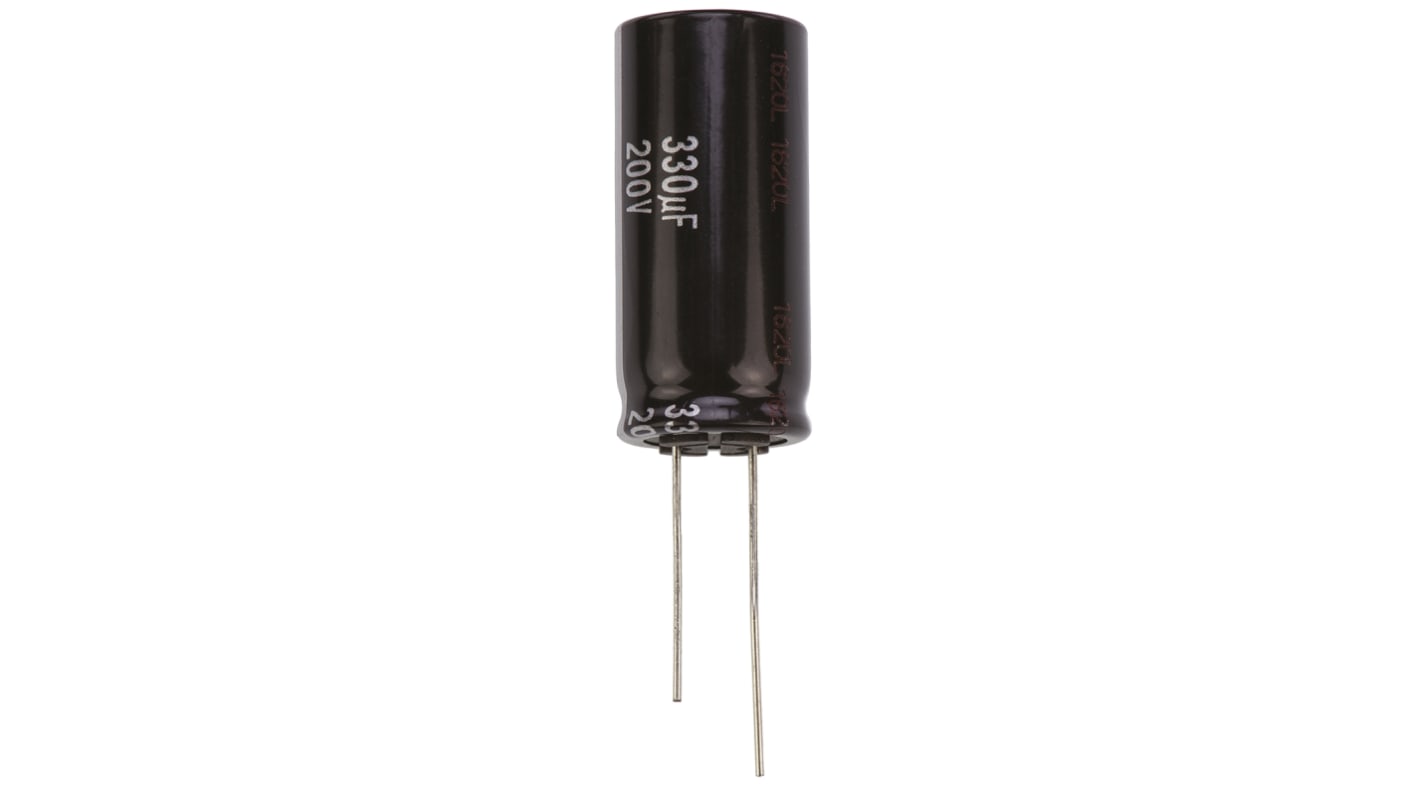 Panasonic 330μF Aluminium Electrolytic Capacitor 200V dc, Radial, Through Hole - EEUEE2D331