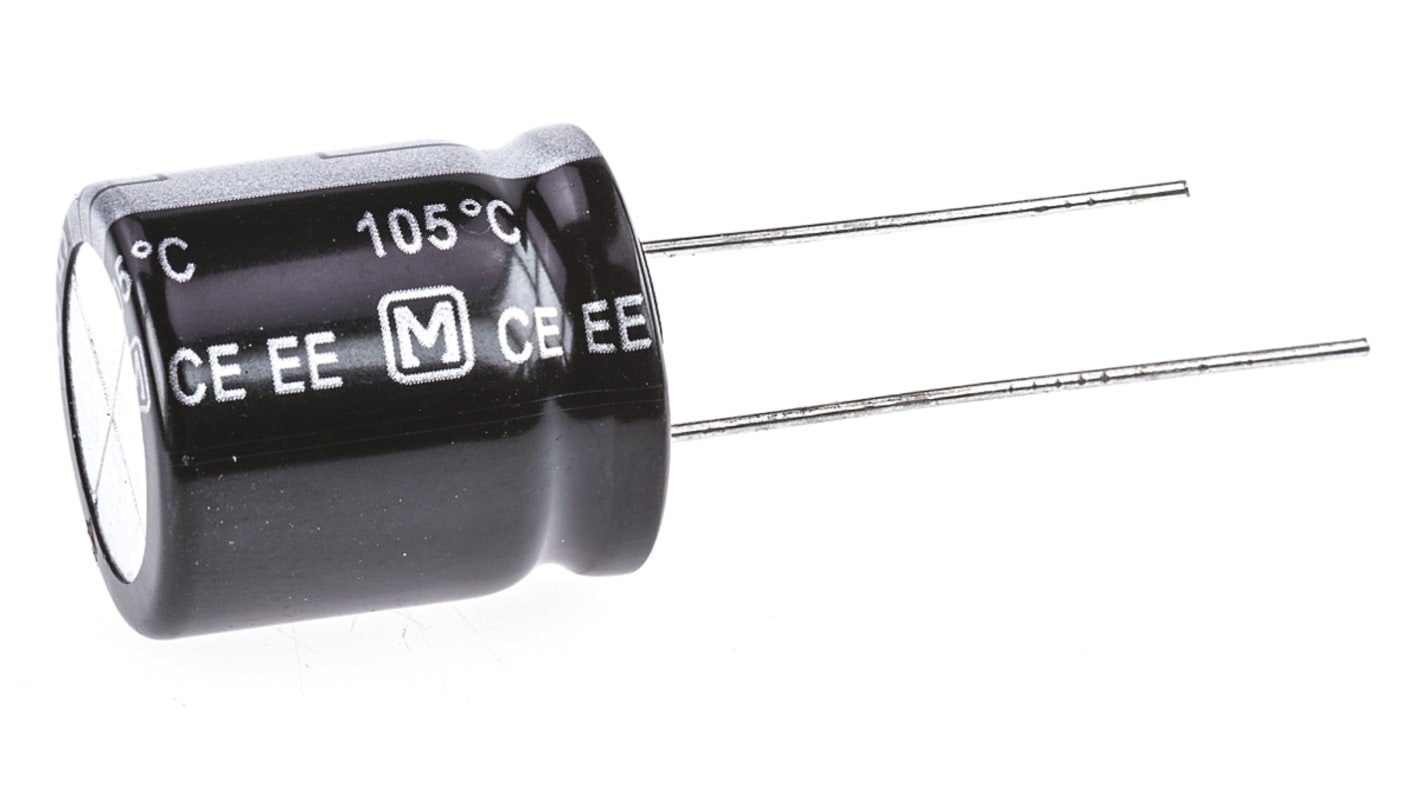 Panasonic 82μF Aluminium Electrolytic Capacitor 250V dc, Radial, Through Hole - EEUEE2E820S