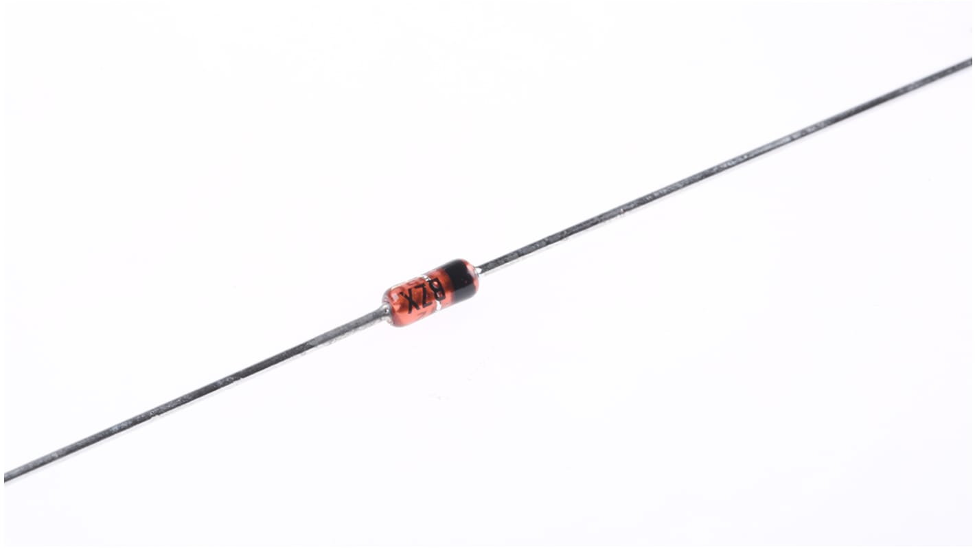 Vishay 1.7 (Dia.) x 3.9mm Simple BZX55C12-TAP +175 °C 500 mW 2μA 90Ω Montaje en orificio pasante 12V 1 DO-35 2 Diodo