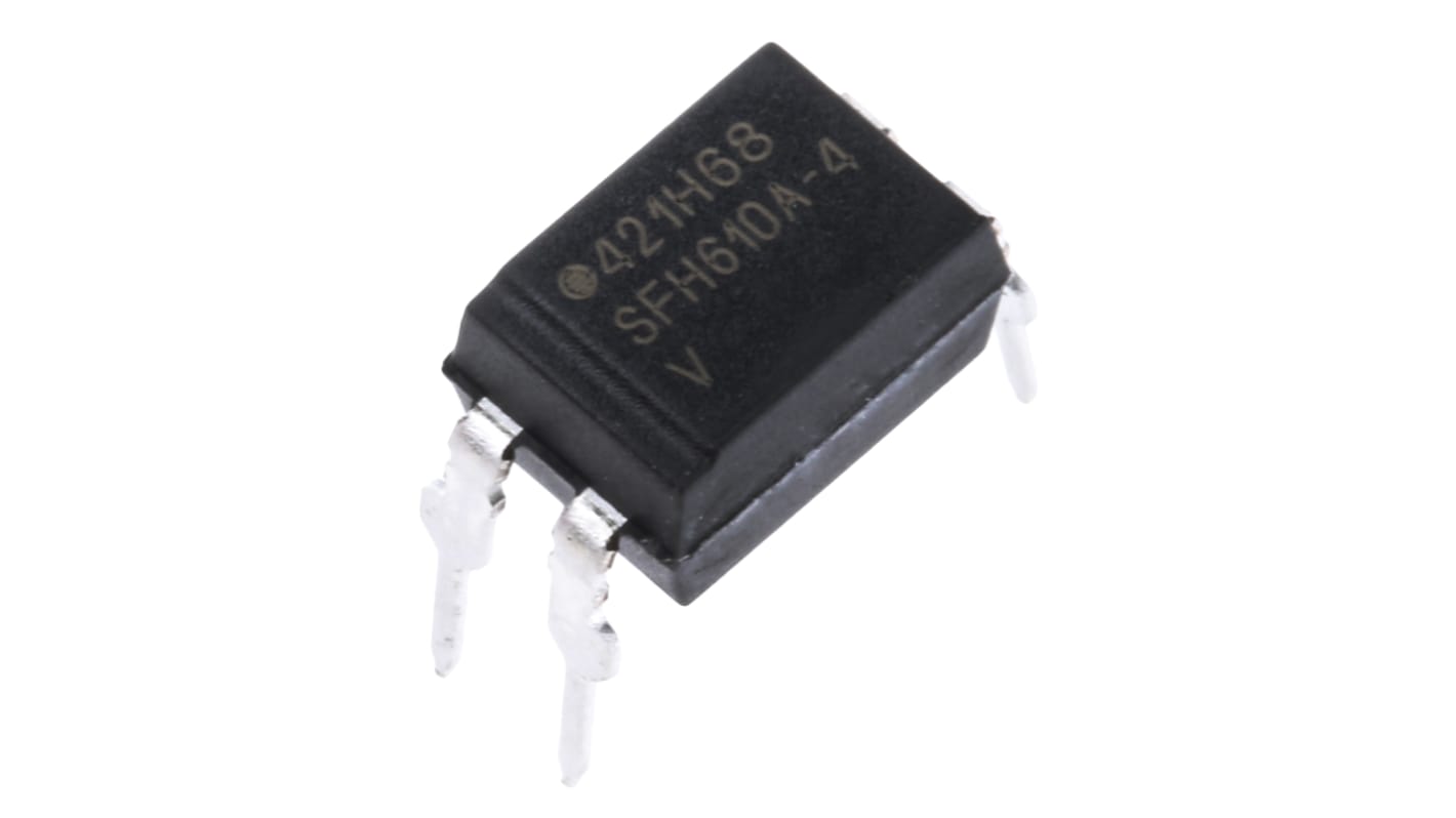Vishay, SFH610A-4 DC Input Transistor Output Optocoupler, Through Hole, 4-Pin PDIP