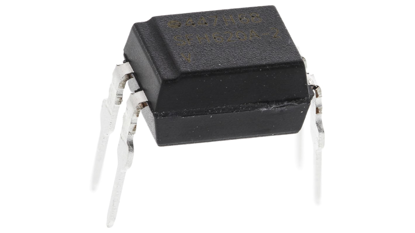 Vishay SFH THT Optokoppler AC-In / Transistor-Out, 4-Pin PDIP, Isolation 5,3 kV eff