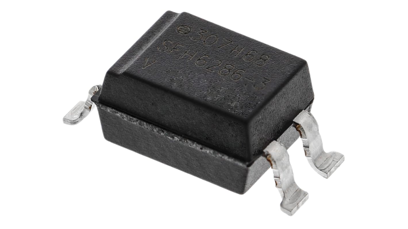 Vishay, SFH6286-3T AC Input Transistor Output Optocoupler, Surface Mount, 4-Pin SMD