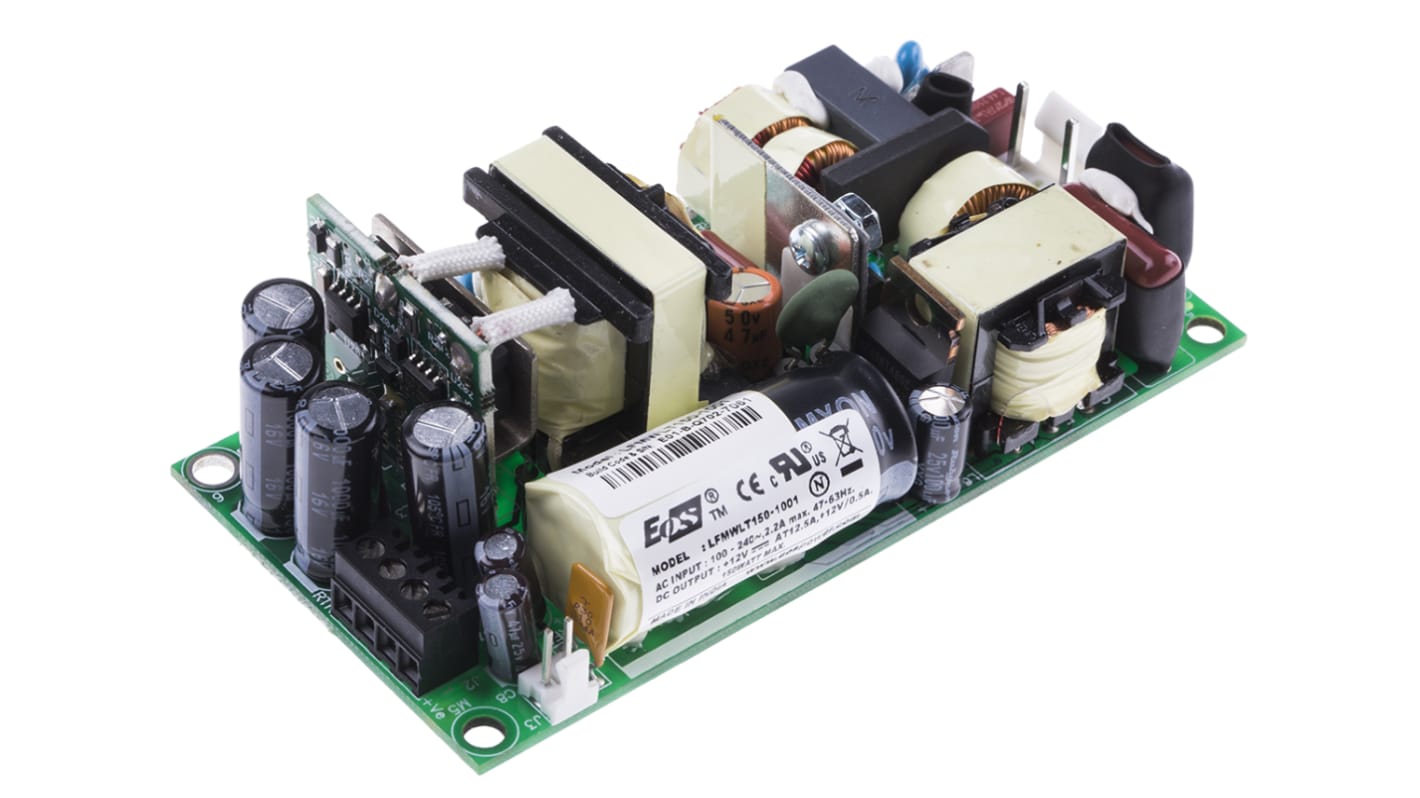 EOS Switching Power Supply, LFMWLT150-1001, 12V dc, 8.33A, 150W, 1 Output, 120 → 390 V dc, 90 → 264 V ac