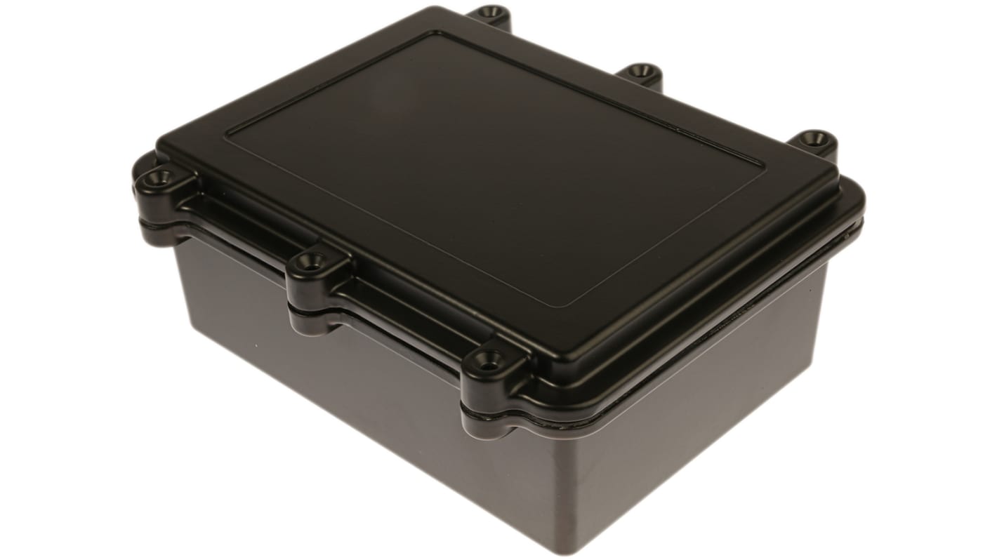 Boîtier RS PRO en Fonte d'aluminium, 200 x 150 x 75mm, Noir IP67, Blindé