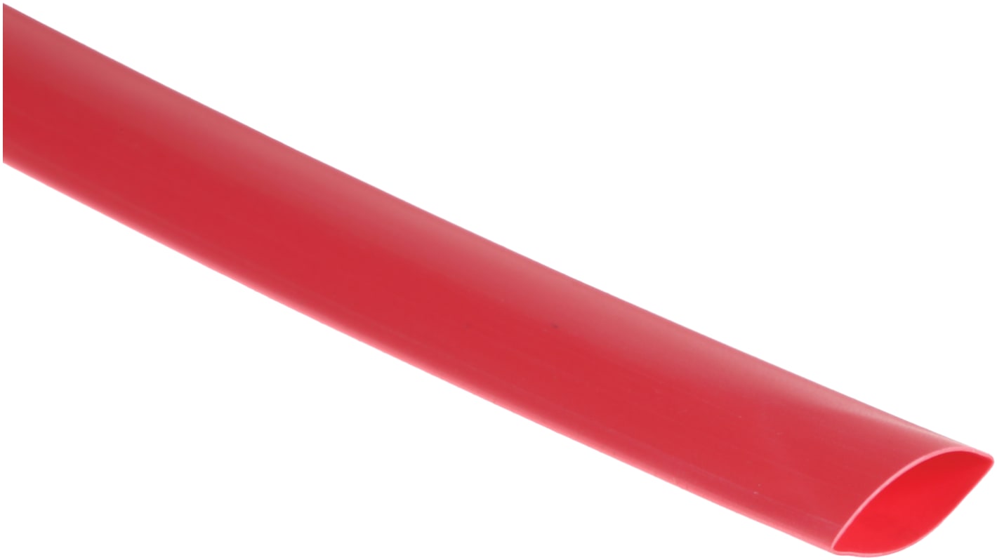 RS PRO Rød Polyolefin Krympeflex, Krympeforhold: 3:1, dia.: 12mm, L: 4m