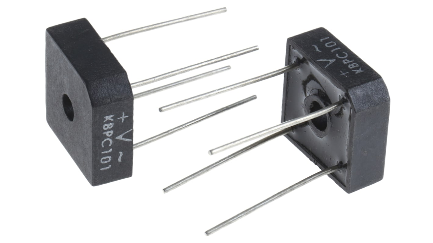 Vishay Brückengleichrichter, 1-phasig 3A 100V THT 1.1V D 46 4-Pin 10μA Siliziumverbindung