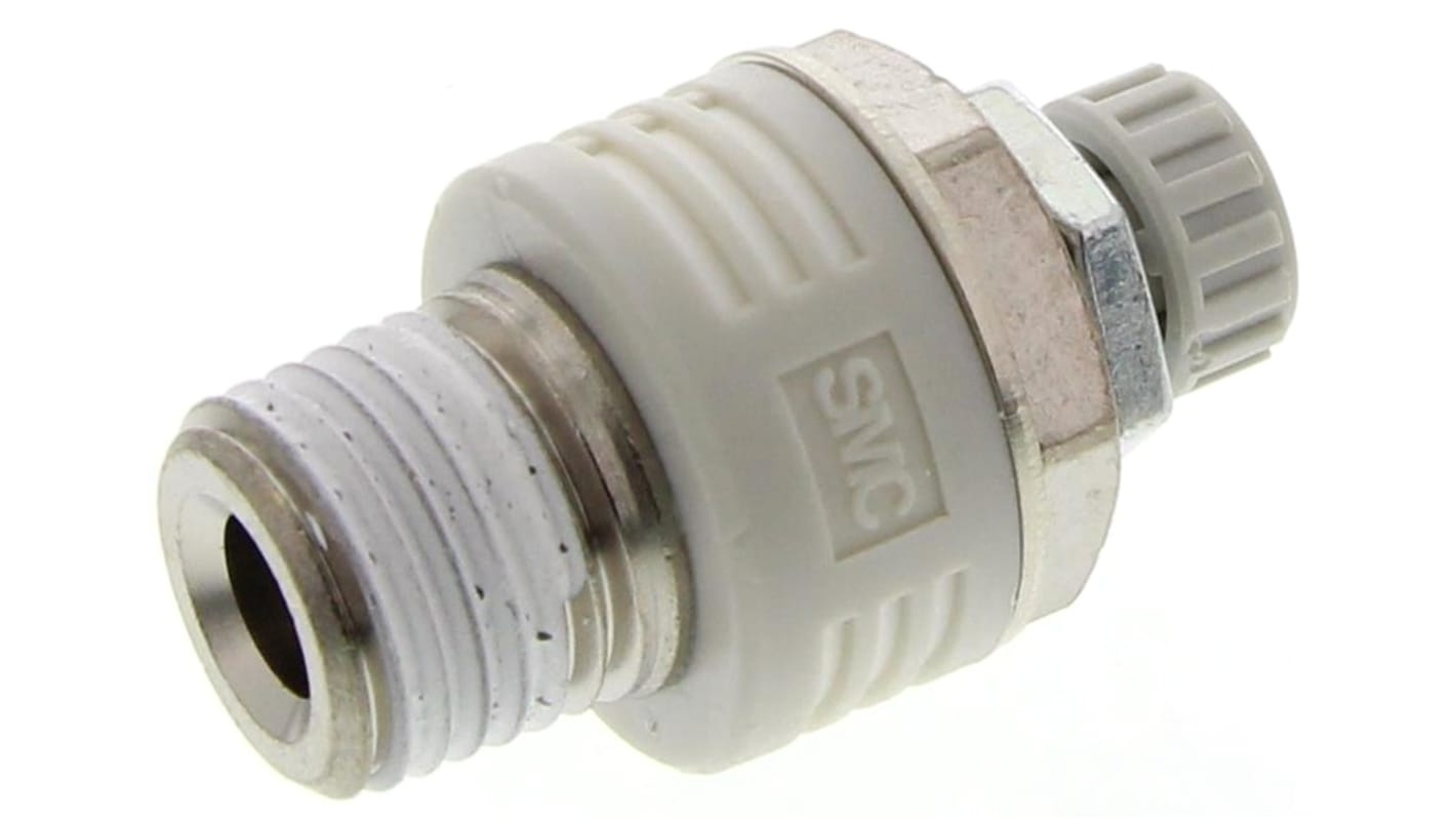 SMC ASN2 Brass 1.5MPa Pneumatic Silencer, Threaded, R 1/4 Male