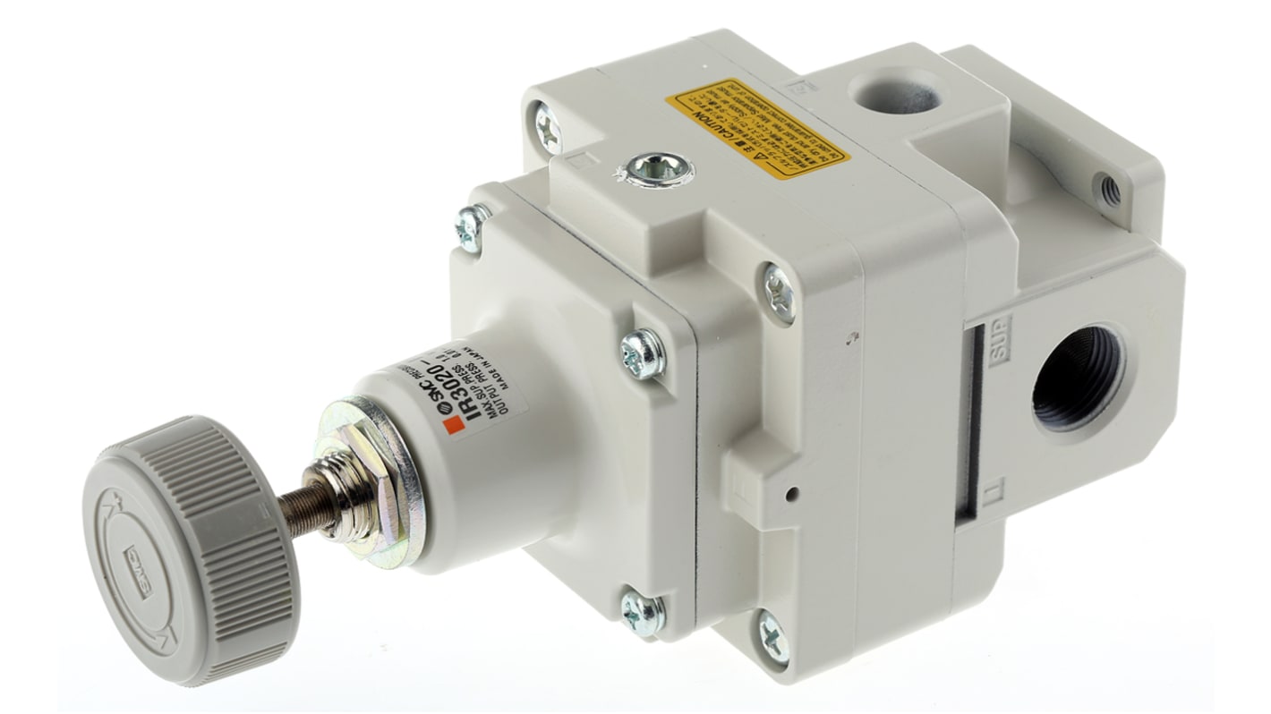SMC G 3/8 Pneumatic Regulator - 0.005MPa to 0.8MPa, 3/8in, 1MPa max. input