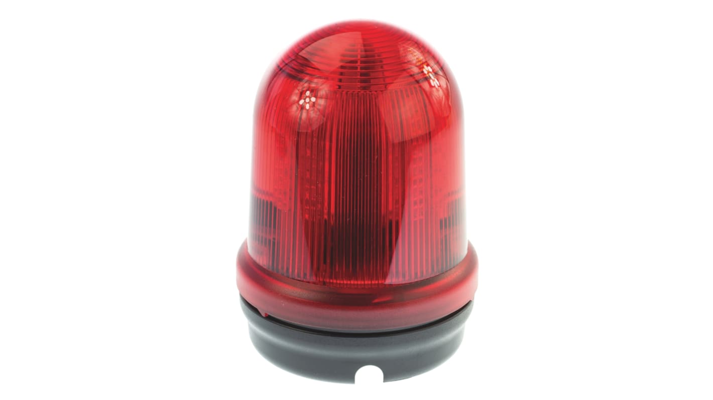 Werma RM 829 Series Red Flashing Beacon, 24 V dc, Surface Mount, LED Bulb, IP65