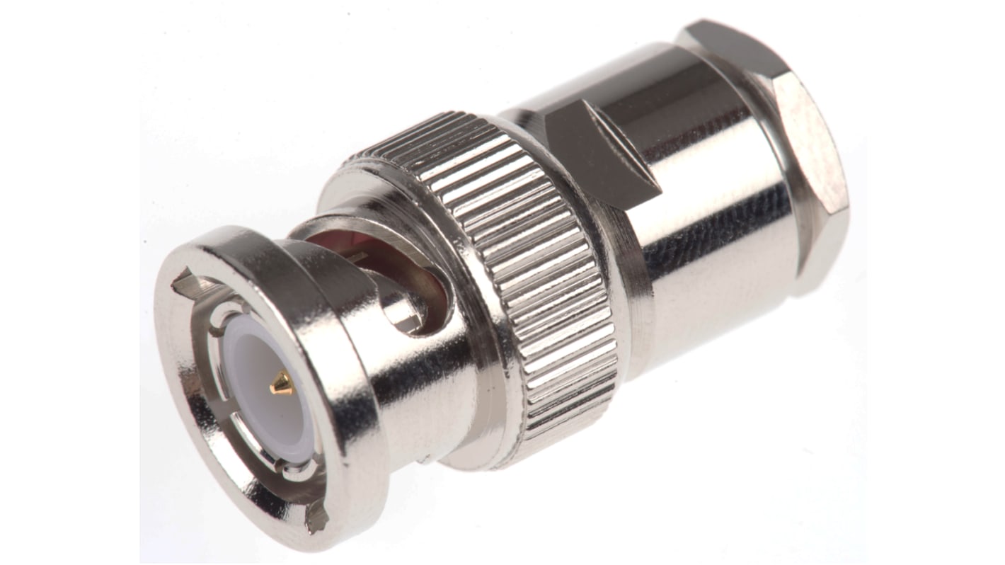 Amphenol RF, Plug Cable Mount BNC Connector, 50Ω, Clamp Termination, Straight Body