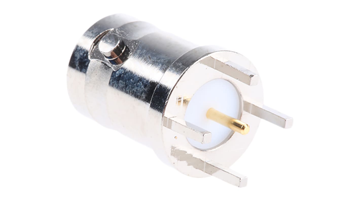 Connettore coassiale Ad angolo diritto Amphenol RF, Femmina, 50Ω, Montaggio PCB
