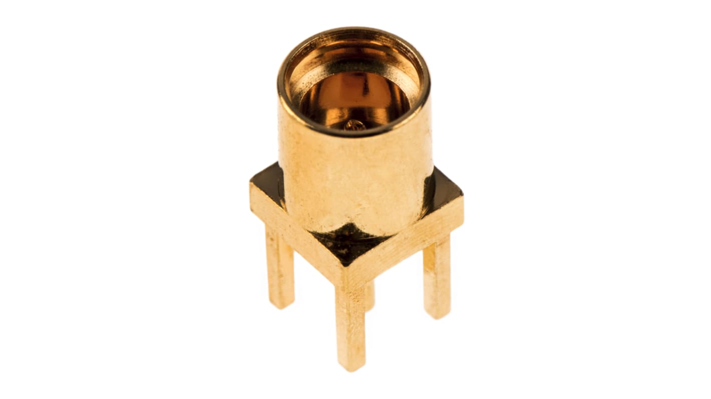 Amphenol RF, Jack Through Hole MMCX Connector, 50Ω, Solder Termination, Straight Body