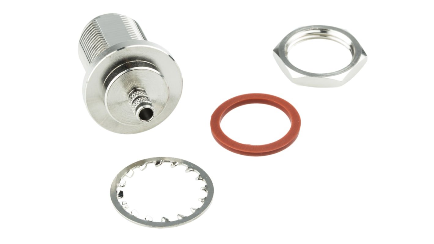 Amphenol RF, Jack Panel Mount N Connector, 50Ω, Crimp Termination, Straight Body