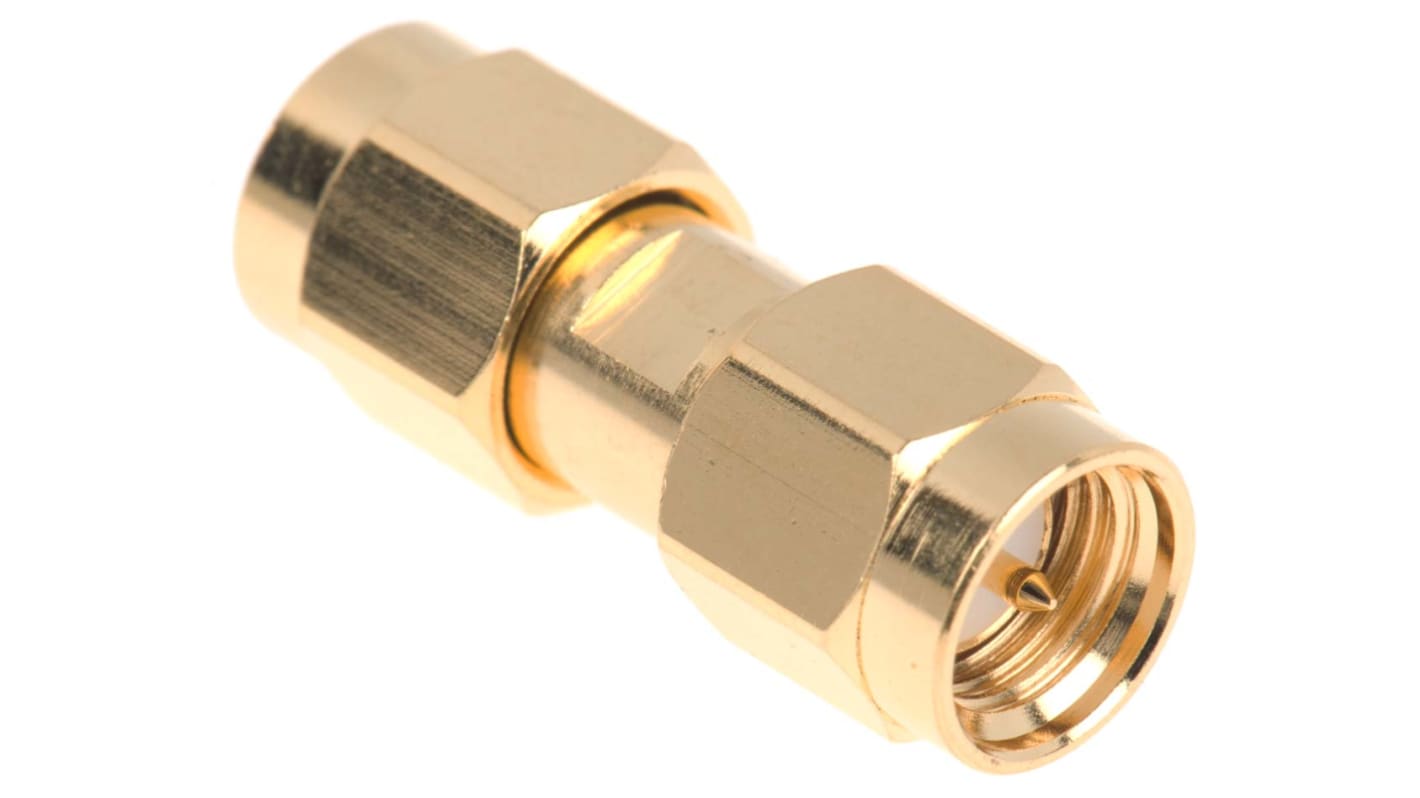 Amphenol RF Straight 50Ω RF Adapter SMA Plug to SMA Plug