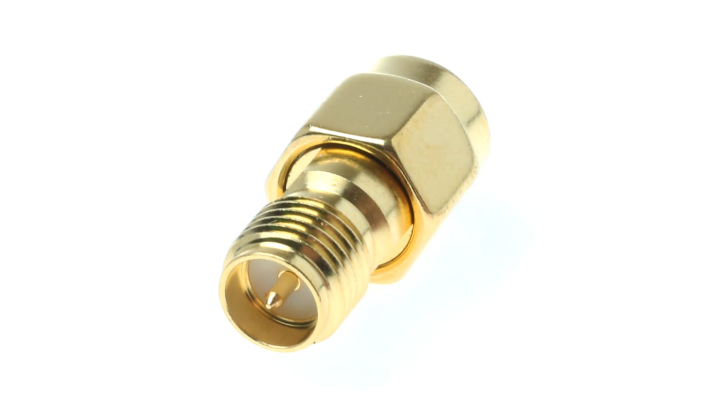 Amphenol RF Straight RF Adapter SMA Plug to R-SMA Plug