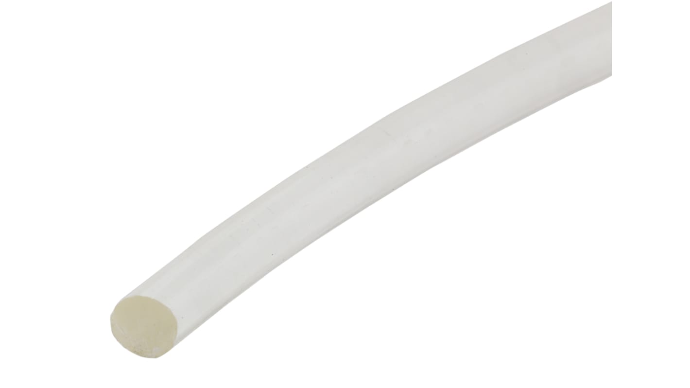 Cinghia rotonda in poliuretano RS PRO, Trasparente, lunga 5m, Ø 3mm, Ø puleggia 24mm min, carico 0.45kg