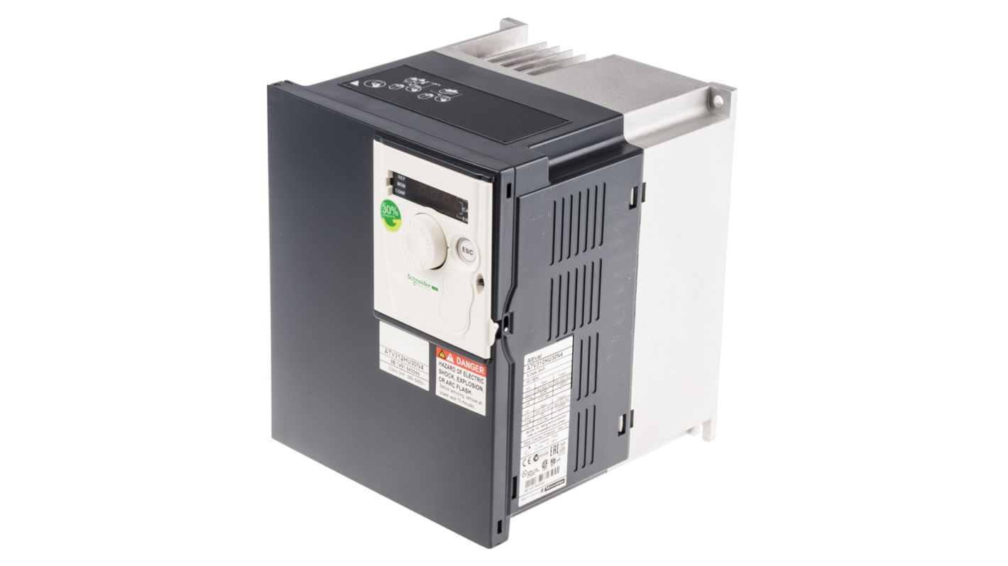 Schneider Electric Inverter Drive, 3 kW, 3 Phase, 400 V, 10.9 A, ALTIVAR 312 Series