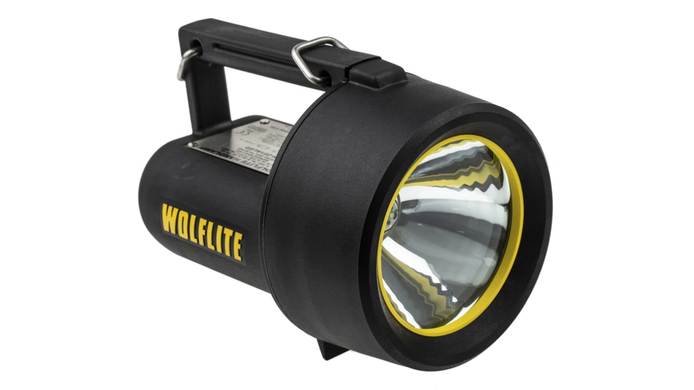 Wolf Safety ATEX LED Hand Lamp Black - Rechargeable 210 lm