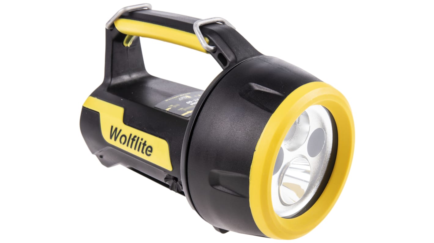 Wolf Safety ATEX LED Hand Lamp Black - Rechargeable 350 lm