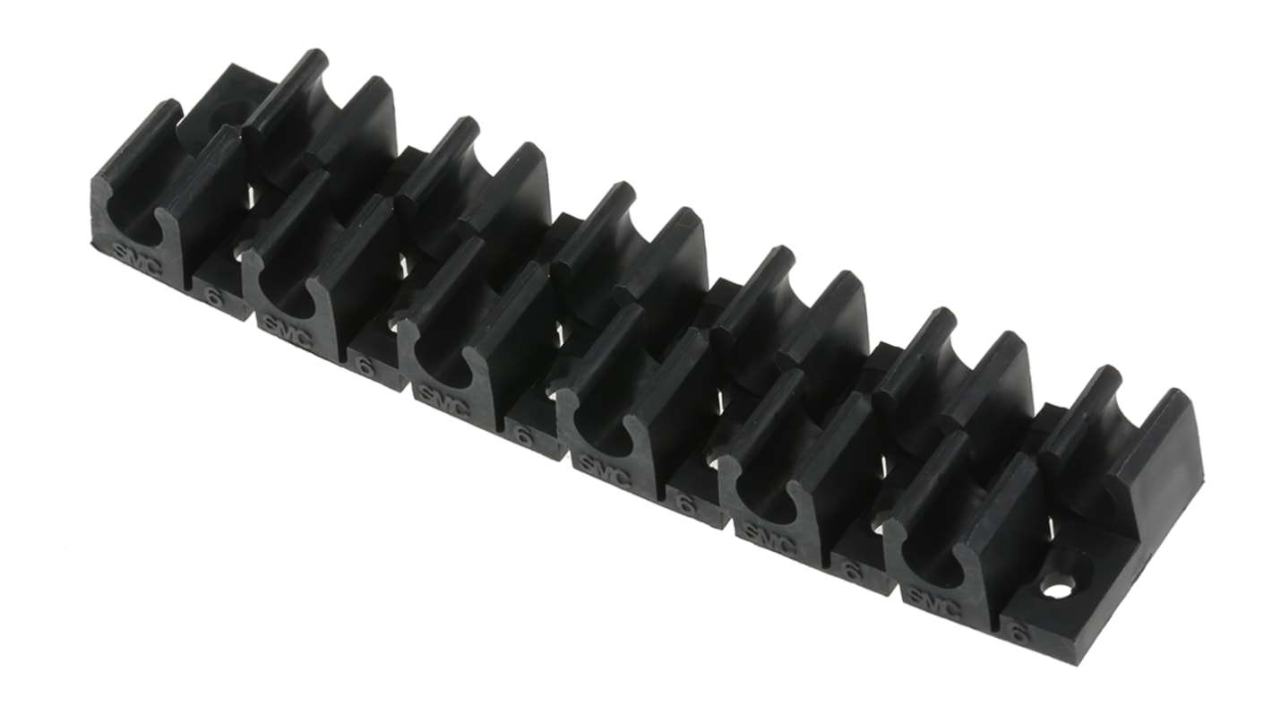SMC 12 Tubes PP Tube Clip, For Tube Diam. 6mm
