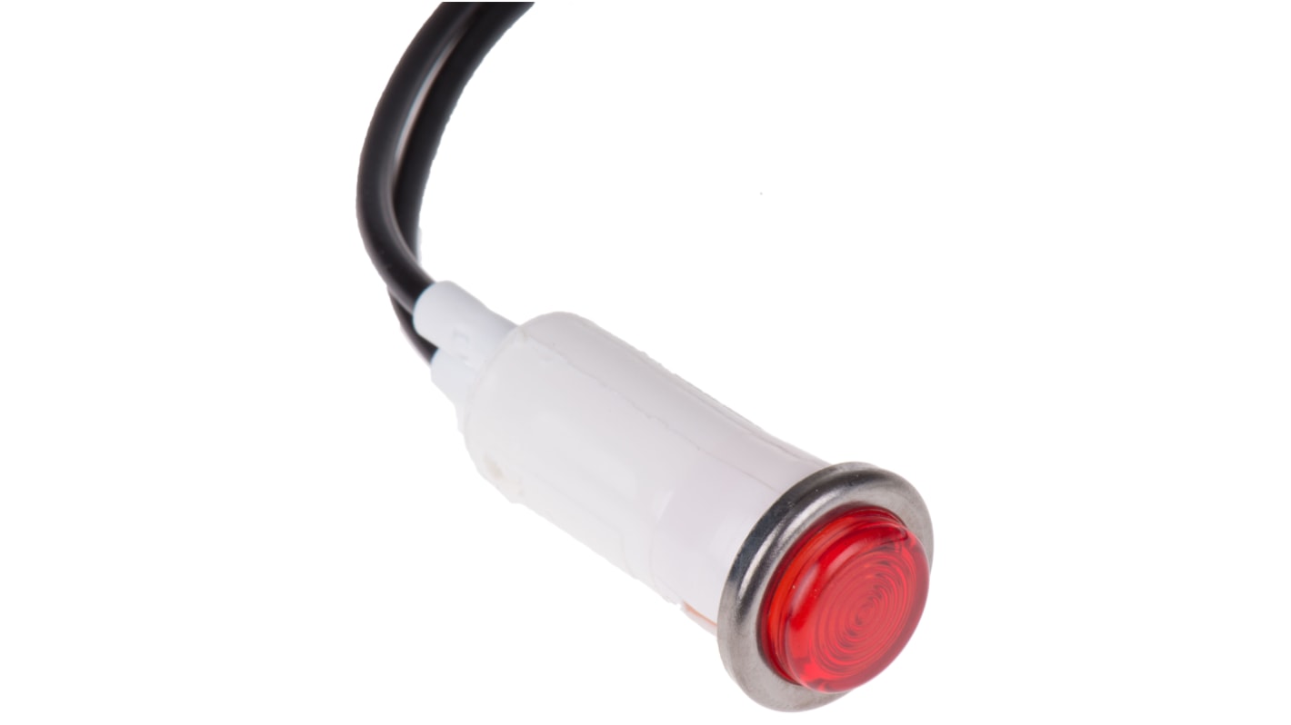Arcolectric (Bulgin) Ltd パイロットランプ, 230V ac, 赤, 実装ホールサイズ:12.7mm, L006700NAA