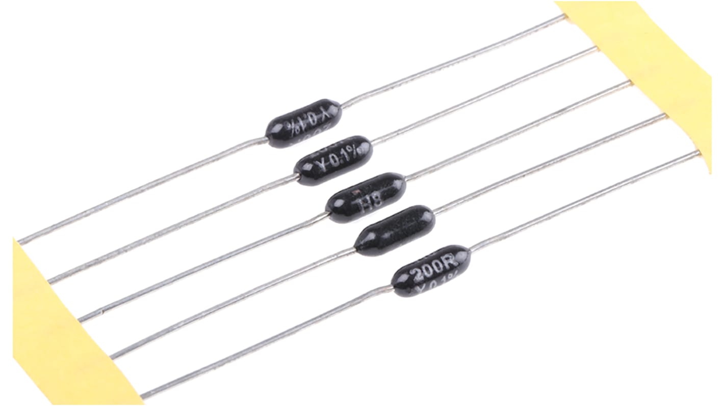 TE Connectivity 金属膜电阻, 200Ω, 0.25W, ±0.1%容差, ±15ppm/°C, HOLCO系列