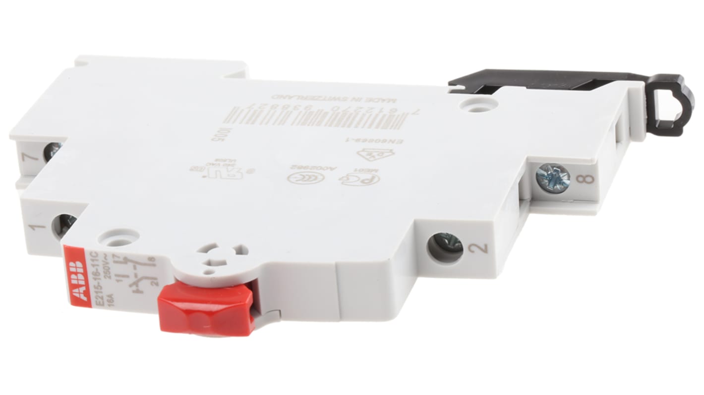 ABB 脱扣器按钮, 250V 交流, 16A, E215系列