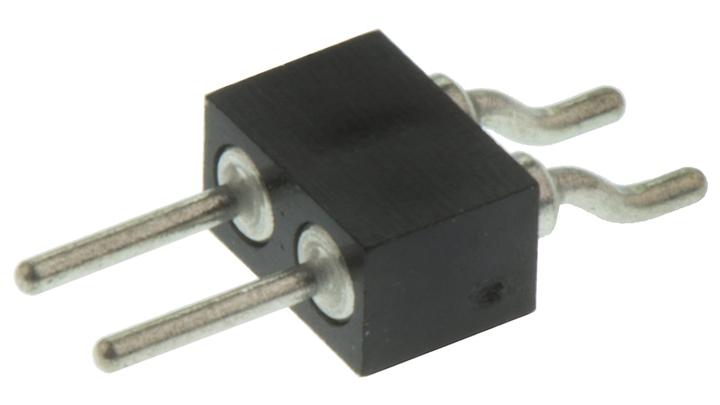 Preci-Dip Right Angle Surface Mount Pin Header, 2 Contact(s), 2.0mm Pitch, 1 Row(s), Unshrouded