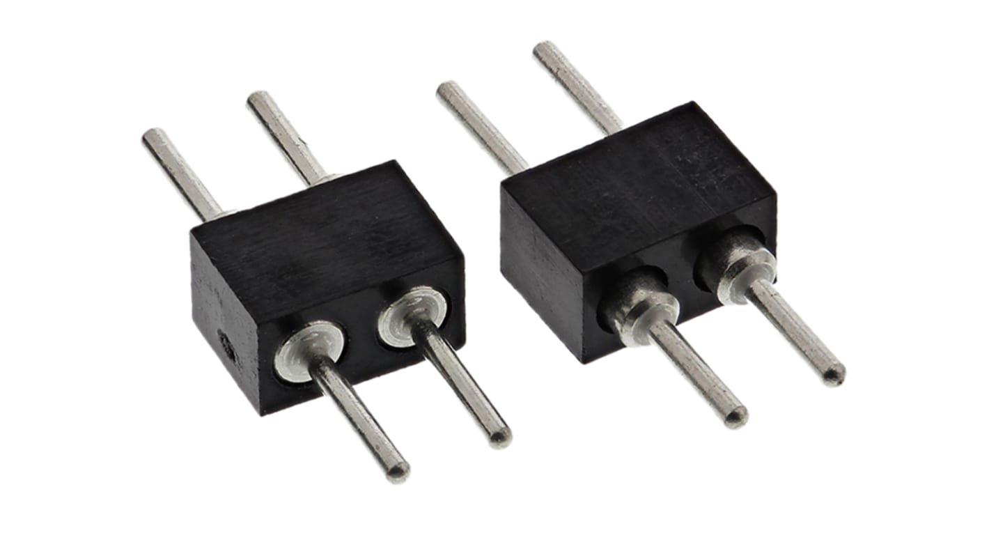 Preci-Dip Stiftleiste Stecker Gerade, 2-polig / 1-reihig, Raster 2.0mm, Lötanschluss-Anschluss, 3.0A, Nicht ummantelt