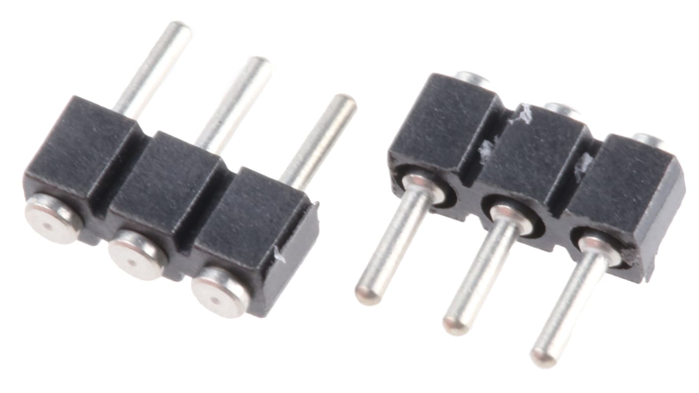 Preci-Dip Stiftleiste Stecker Gerade, 3-polig / 1-reihig, Raster 2.54mm, Lötanschluss-Anschluss, 3.0A, Nicht ummantelt