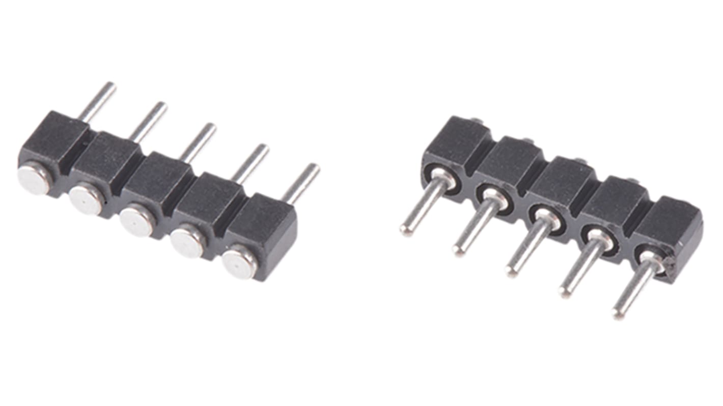 Preci-Dip Stiftleiste Stecker Gerade, 5-polig / 1-reihig, Raster 2.54mm, Lötanschluss-Anschluss, 3.0A, Nicht ummantelt