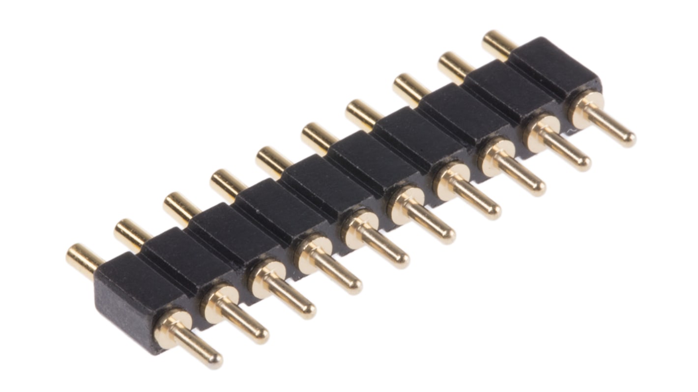 Złącze sprężynowe 10-pinowe raster: 2.54mm -rzędowe Preci-Dip Przewlekany Męski 3.5A 100.0 V , 150.0 V dc
