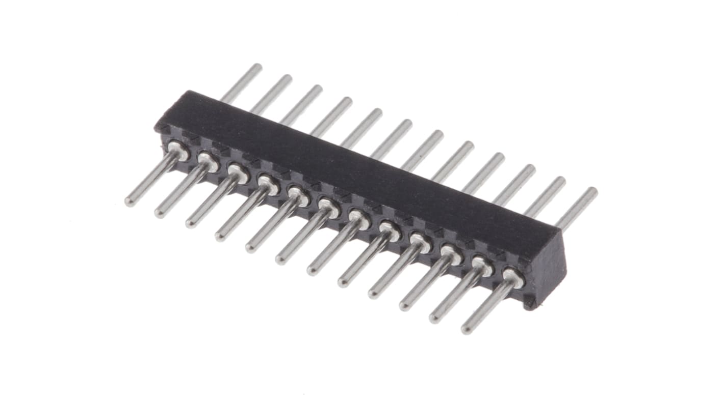 Connettore maschio Preci-Dip, 12 vie, 1 fila, passo 1.27mm