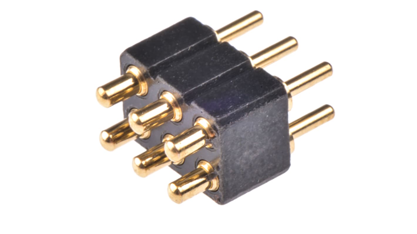 Preci-Dip Federzuganschluss Stecker Gerade, 6-polig / 2-reihig, Raster 2.54mm, Lötanschluss-Anschluss, 3.5A, Ummantelt